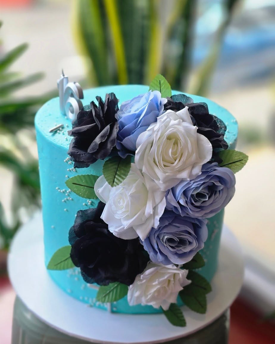 Cascading Rose Cake